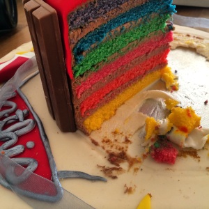 Découpe Rainbow Cake 1