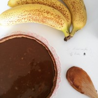 Tarte bananes, chocolat et caramel